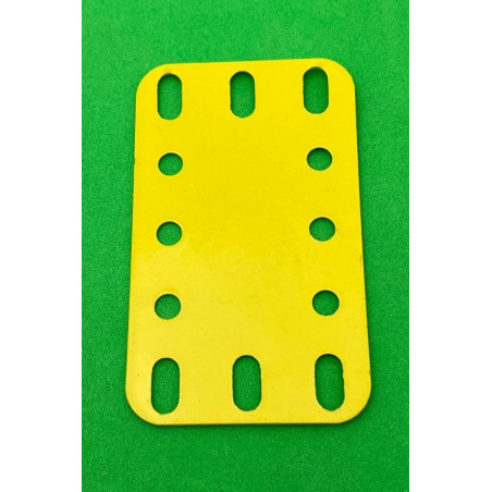 Flexible plastic plate 3x5 h (40x60mm) yellow
