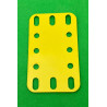 Plaque flexible 3x5 trous (40x60mm) en plastique jaune