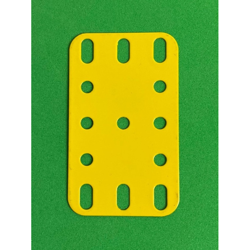 Plaque flexible métal 3x5tr (40x60mm) jaune