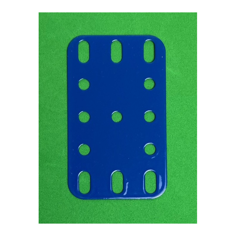 Metal flexible plate 3x5h (40x60mm) blue