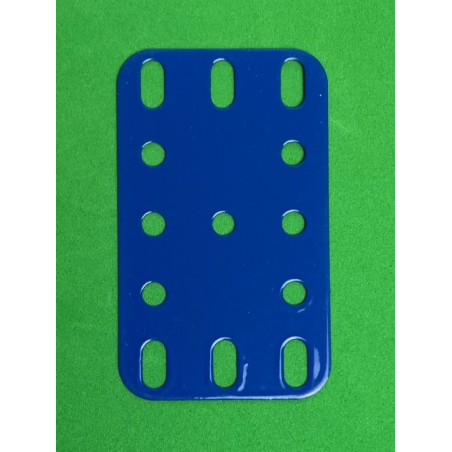Metal flexible plate 3x5h (40x60mm) blue