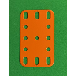 Plaque flexible métal 3x5tr (40x60mm) orange