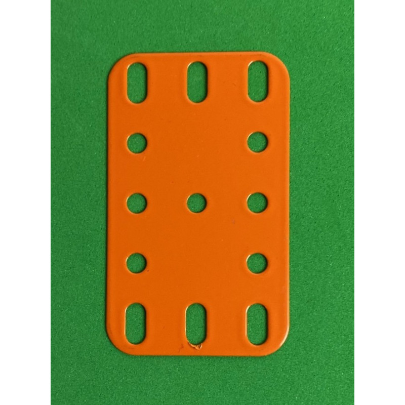 Plaque flexible métal 3x5tr (40x60mm) orange