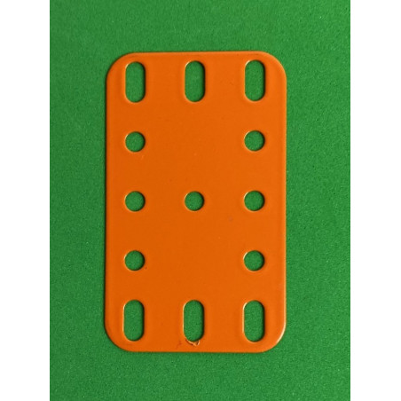 Plaque flexible métal 3x5tr (40x60mm) orange