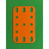 Plaque flexible métal 3x5tr (40x60mm) orange