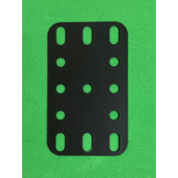 Metal flexible plate 3x5h (40x60mm) satin black