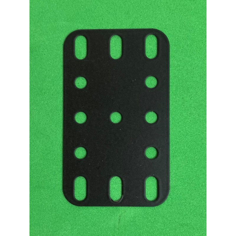Metal flexible plate 3x5h (40x60mm) satin black