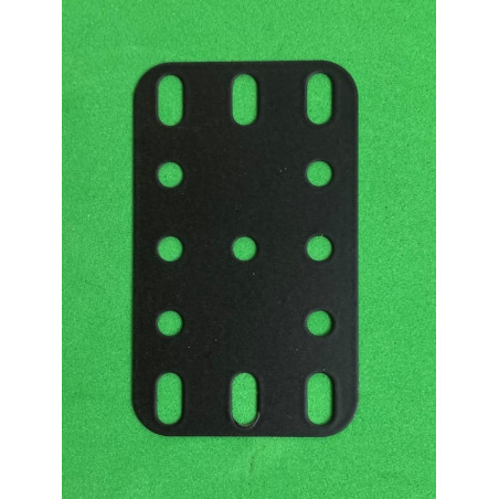 Plaque flexible métal 3x5tr (40x60mm) noir satin