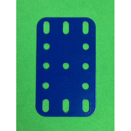 Plaque flexible métal 3x5tr (40x60mm) bleu foncé