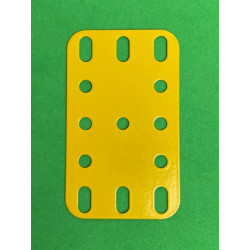 Metal flexible plate 3x5h (40x60mm) yellow orange
