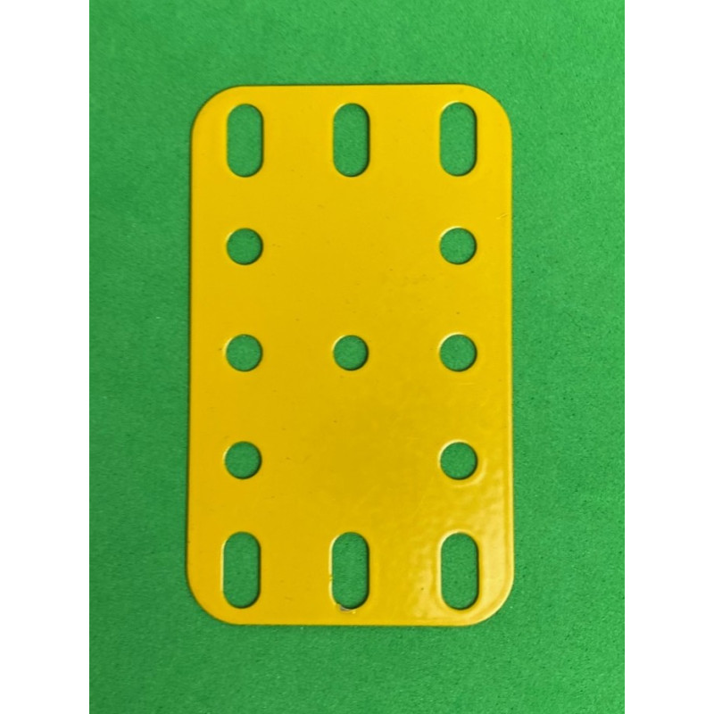 Plaque flexible métal 3x5tr (40x60mm) jaune orange