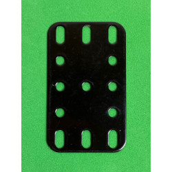 Metal flexible plate 3x5h (40x60mm) black