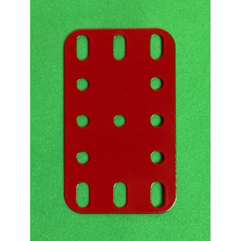 Metal flexible plate 3x5h (40x60mm) red