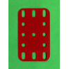 Plaque flexible métal 3x5tr (40x60mm) rouge