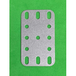 Metal flexible plate 3x5h (40x60mm) silver grey