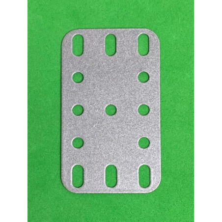 Plaque flexible métal 3x5tr (40x60mm) gris argent pailleté