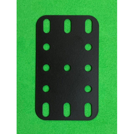 Plaque flexible métal 3x5tr (40x60mm) noir mat