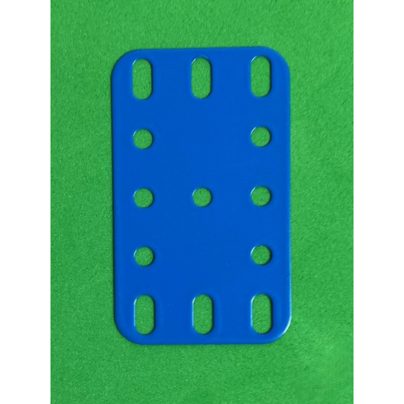 Plaque flexible métal 3x5tr (40x60mm) bleu F1