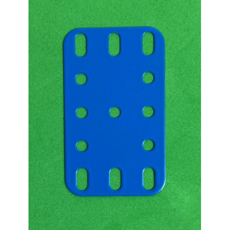Plaque flexible métal 3x5tr (40x60mm) bleu F1