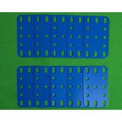 Metal flexible plate 3x5h (40x60mm) blue F1 (pack of 10)