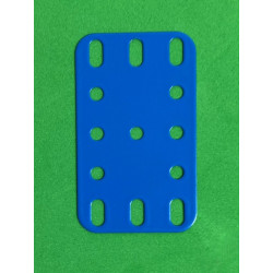 Plaque flexible métal 3x5tr (40x60mm) bleu F1 (lot de 5)