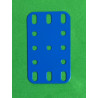 Plaque flexible métal 3x5tr (40x60mm) bleu F1 (lot de 5)