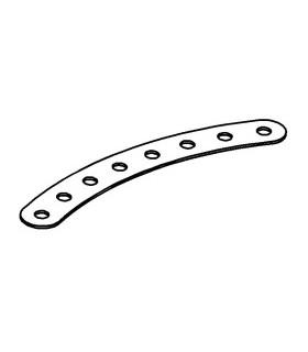 Curved strip 100mm zn second hand (set of 2)