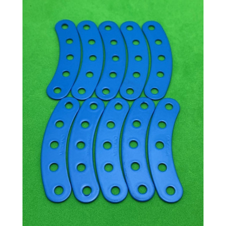 Bande incurvee l.60 r.60 (5tr) bleu f1 (lot de 10)