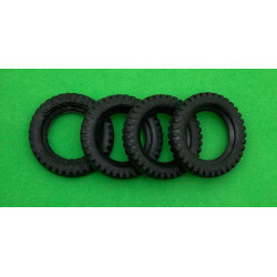 Pneu automobile øint 25mm noir (lot de 4)
