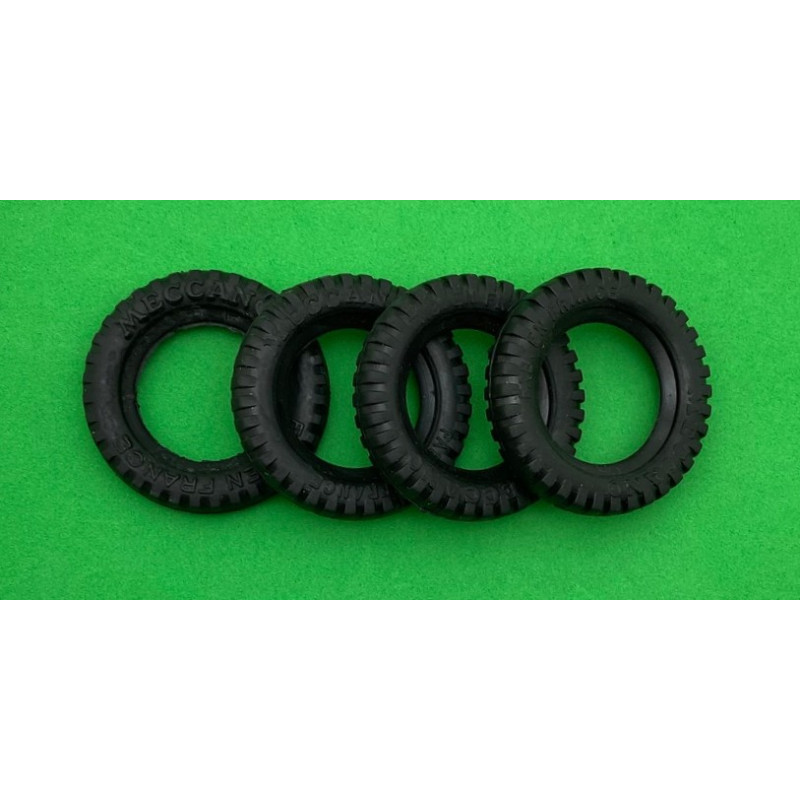 Pneu automobile øint 25mm noir (lot de 4)
