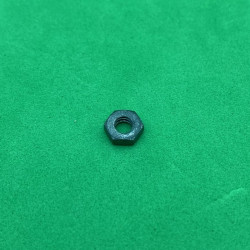 Meccano hexagonal nut blacked brass