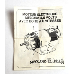 Moteur électrique 6 vitesses Meccano dans sa boite