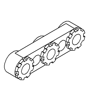 Bande 5 trous épaisse spéciale jaune fluo transparent