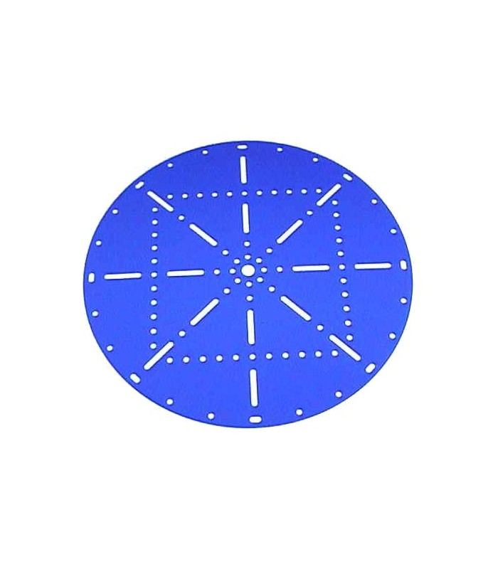 Plaque circulaire ø 251 mm bleu