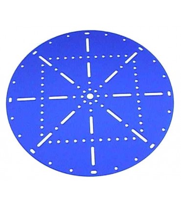 Plaque circulaire ø 251 mm bleu