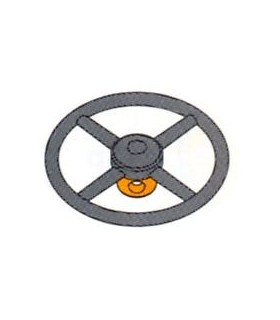 Volant d' auto ø 45 mm noir