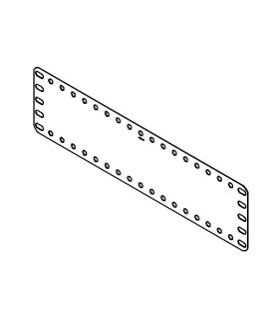 Metal strip plate (semi-rigid) 5x19 h yellow