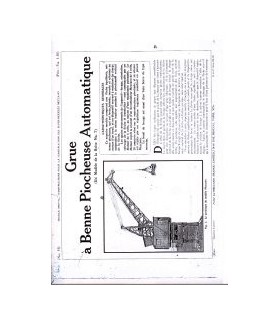 Grue a benne piocheuse automatique