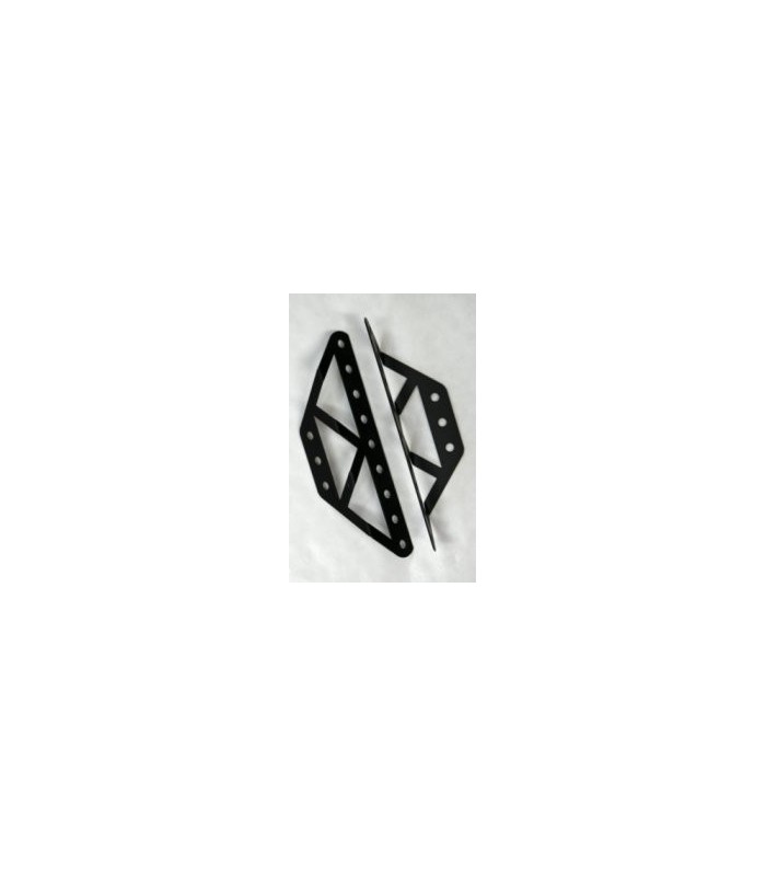 Obtuse trapezoidal braced girder black Obtuse trapezoidal braced girder black