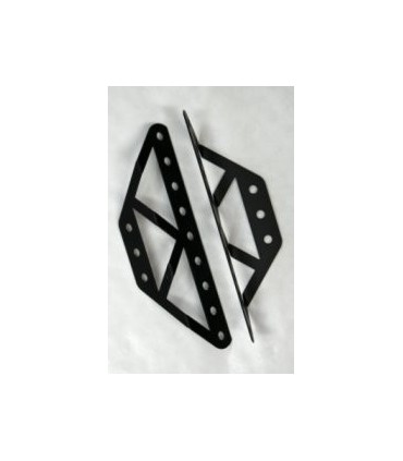 Obtuse trapezoidal braced girder black