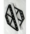 Obtuse trapezoidal braced girder black