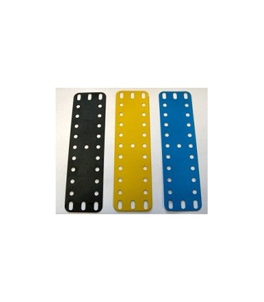 Metal flexible plate 140 x 40 mm 3 x 11 h black