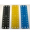 Metal flexible plate 140 x 40 mm 3 x 11 h black