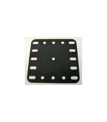 Plaque flexible 60 x 60 mm metal noir 5 x 5 tr