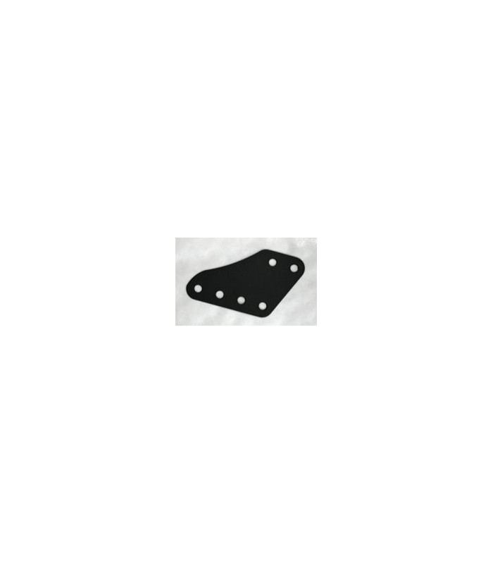 Flexible parallelipedique plate 4x2 holes black Flexible parallelipedique plate 4x2 holes black