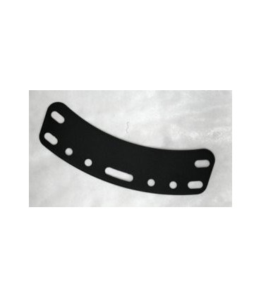 Curved flexible plate black