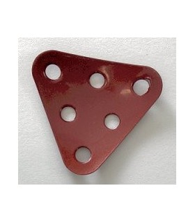 Triang.curved plate 3x3 red metal