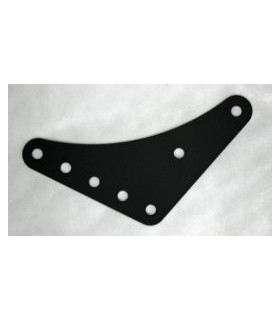 Flexible gusset plate black