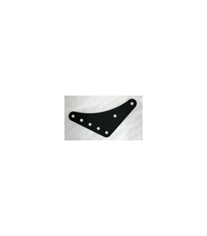 Plaque gousset flexible 105° noir Plaque gousset flexible 105° noir