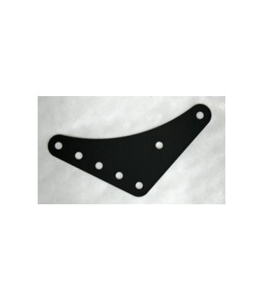 Plaque gousset flexible 105° noir